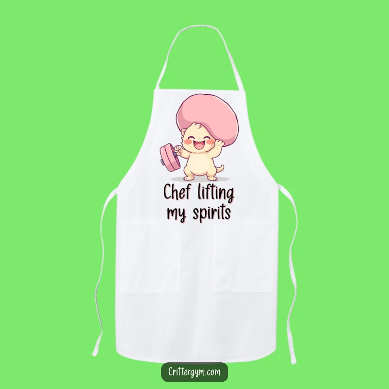 Funny Squishy Weight Lifting Apron: Cook with Giggles & Style!