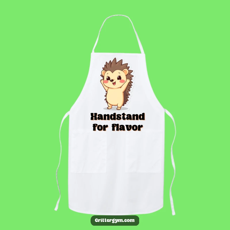 Funny Hedgehog Handstand Apron: Spice Up Your Kitchen with This Hilarious Design