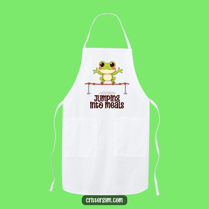Funny Frog Kitchen Apron - Jump into Cooking with Fun