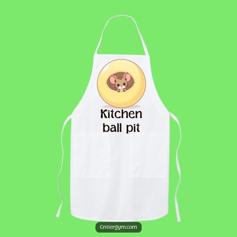 Funny Mouse Kitchen Apron: Cook with a Curious Peek and a Smile