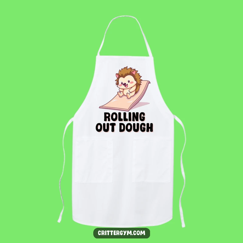 Funny Hedgehog Slide Apron: Hilarious Kitchen Fun for Playful Cooks