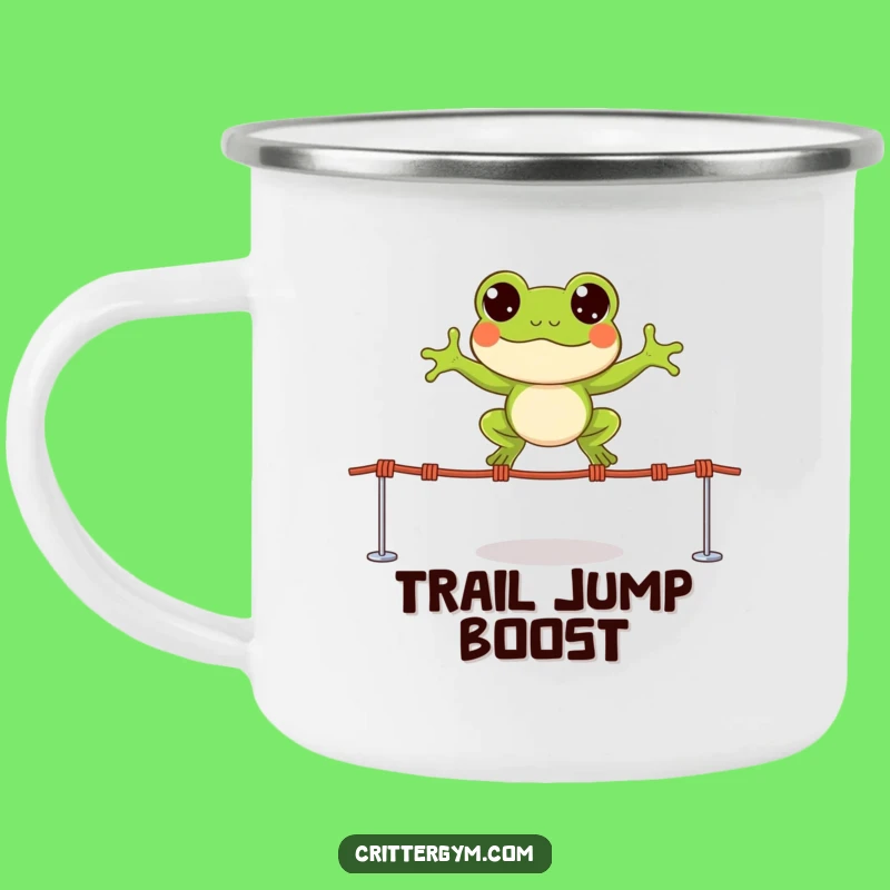 Funny Frog Adventure Mug - Your Energetic Camp Companion