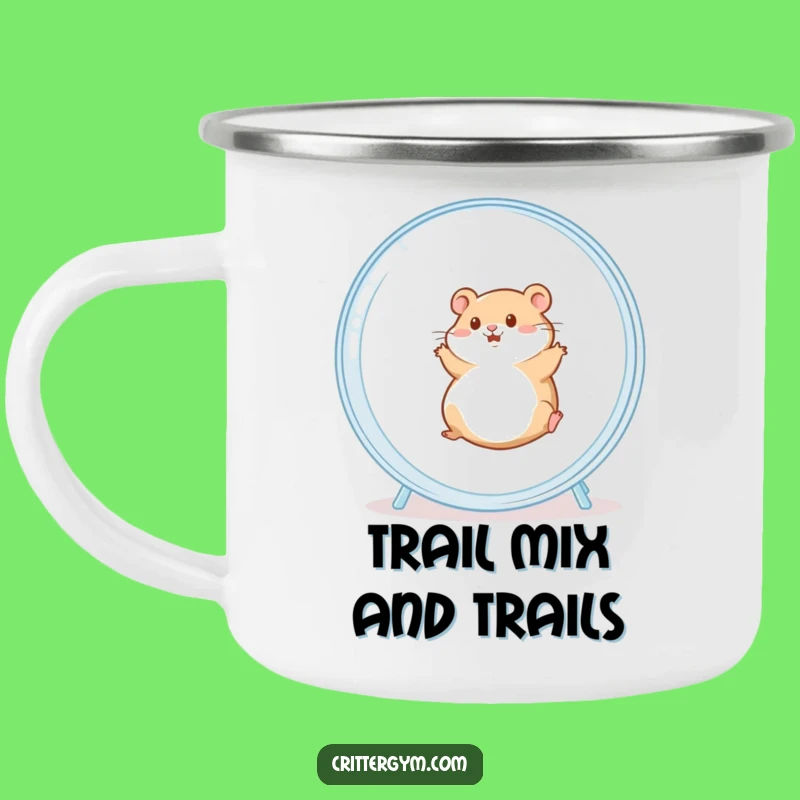 Funny Chubby Hamster Camping Mug: Durable & Hilarious Outdoor Gear