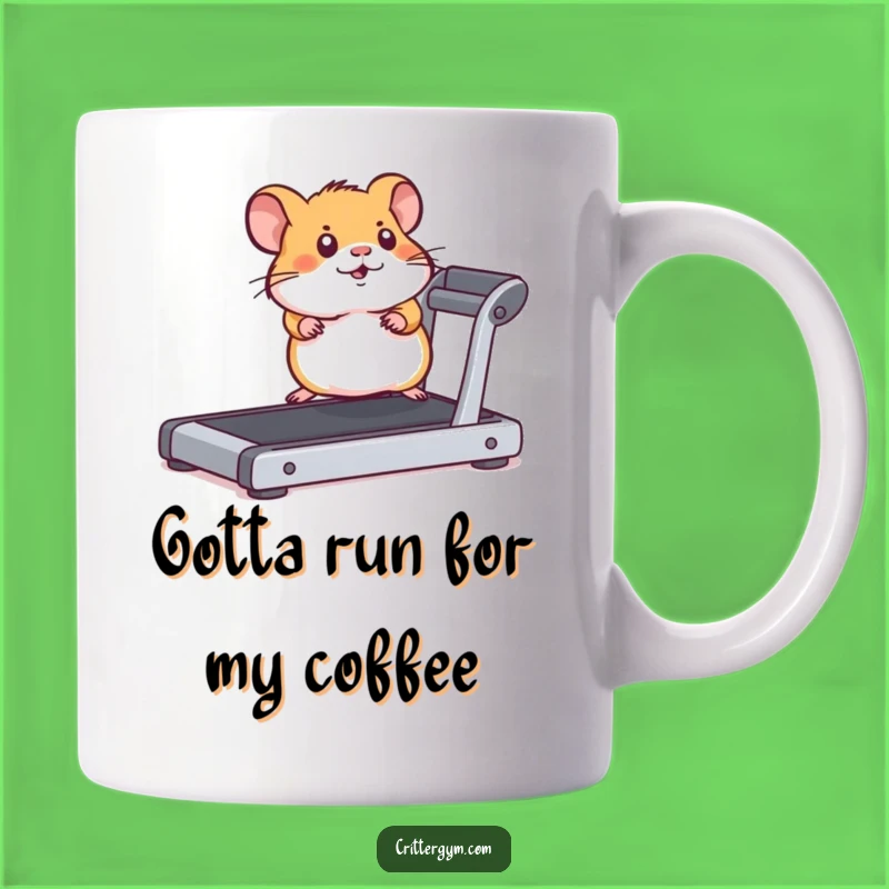 Funny Hamster Treadmill Mug: Hilarious Motivation for Fitness Enthusiasts