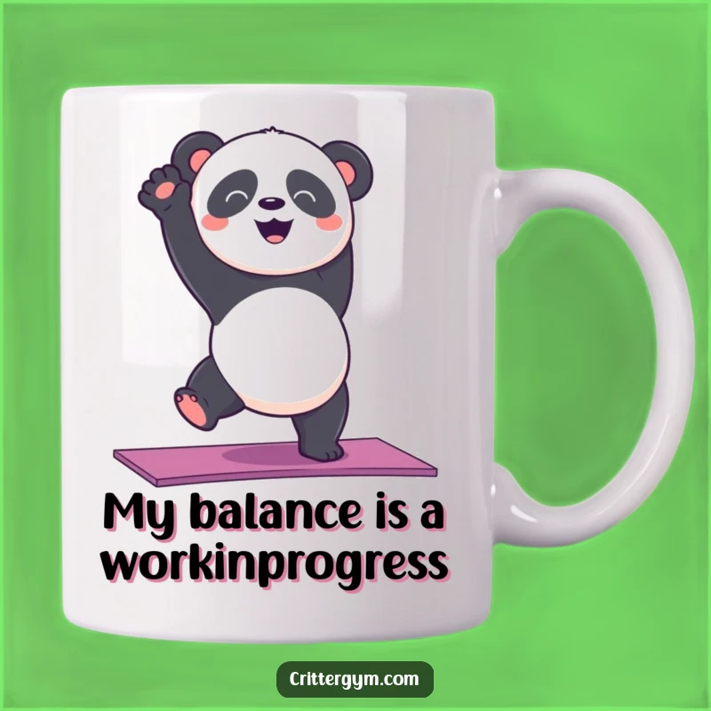 Funny Panda Yoga Handstand Mug: A Hilarious Gift for Yoga Lovers