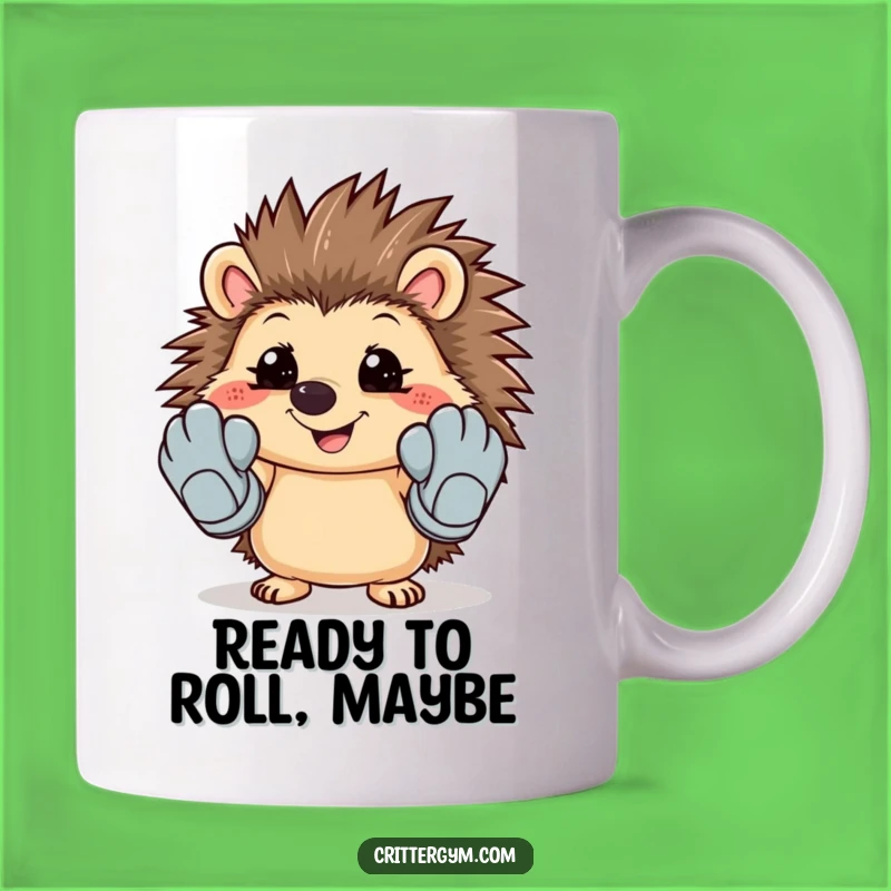 Funny Hedgehog Workout Mug - Perfect Hilarious Gift for Aspiring Athletes!