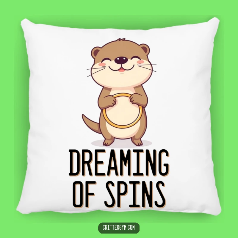 Funny Grinning Otter Hula Hoop Pillow: Cozy Joy, Great Funny Gift