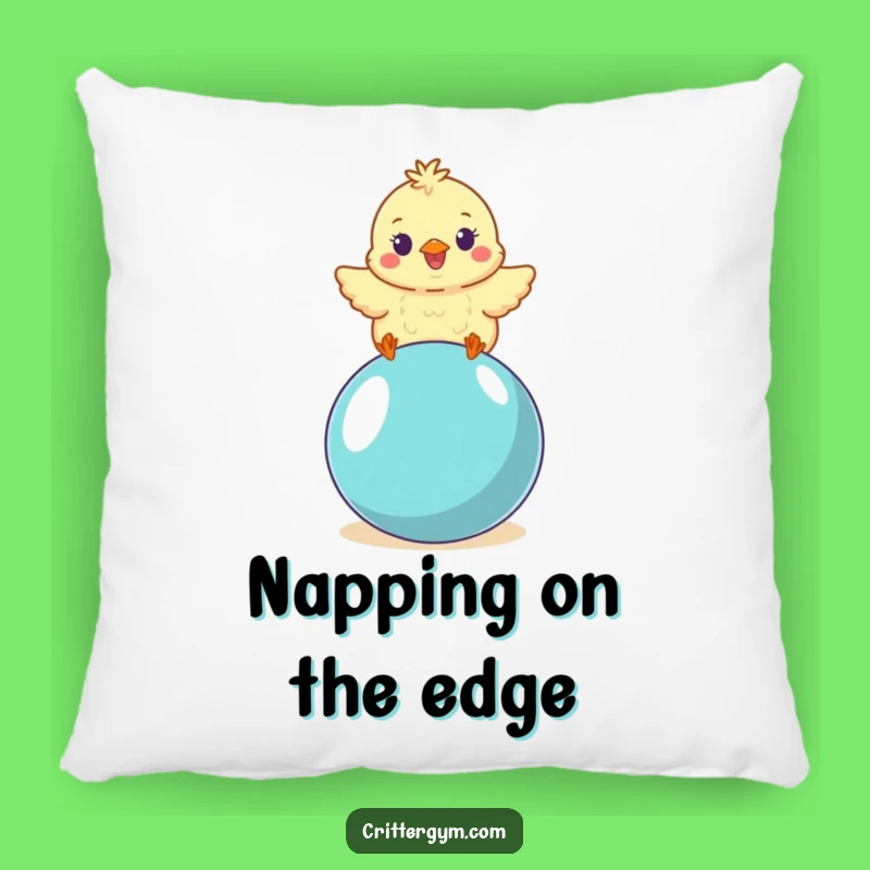 Funny Chick Pillow: Cozy Yoga Ball Comfort, an Adorable Funny Gift Accent!