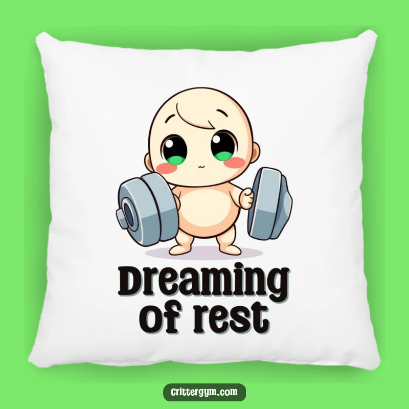 Funny Gym Motivation Pillow - Comfy & Hilarious Soft Decor