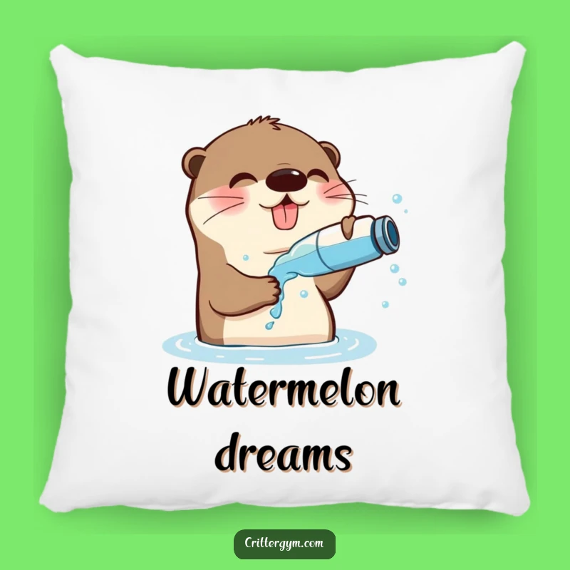 Funny Playful Otter Pillow: Hilarious Comfort for Otter Lovers & Aquatic Fans