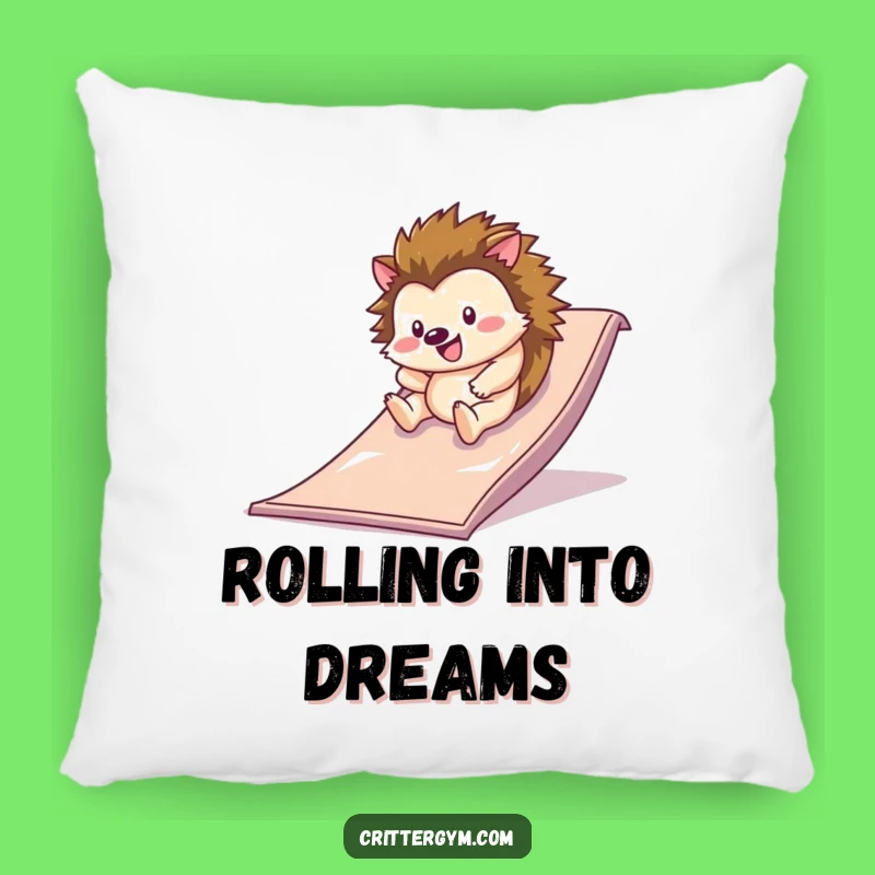 Funny Hedgehog Slide Pillow: Comfy Fun for Your Cozy Retreat