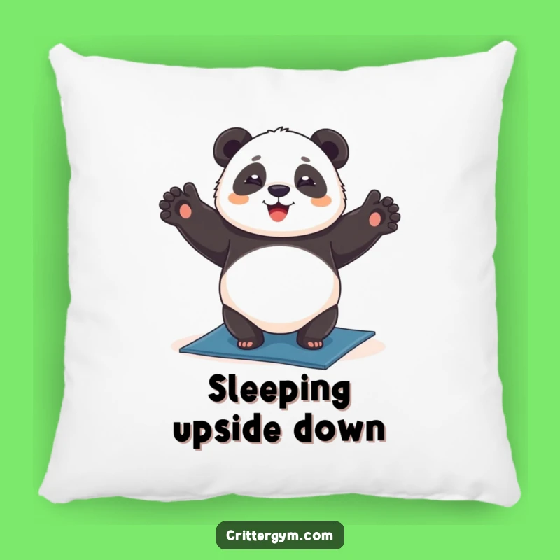 Funny Chubby Panda Yoga Headstand Pillow: Cozy Comfort, Great Funny Gift
