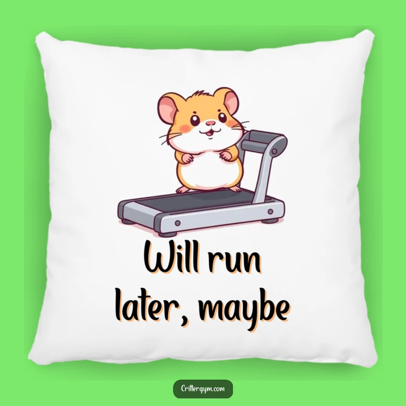 Funny Hamster Treadmill Pillow: Cute Comfort with a Motivational Twist