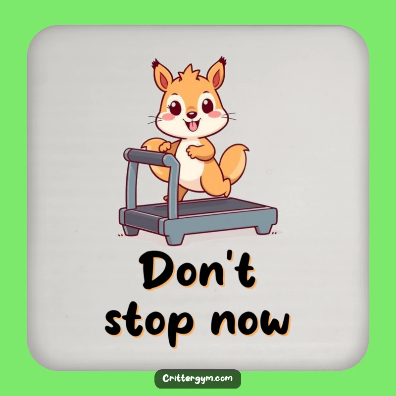Funny Kawaii Squirrel Treadmill Coaster: Hilarious Protection for Your Surfaces