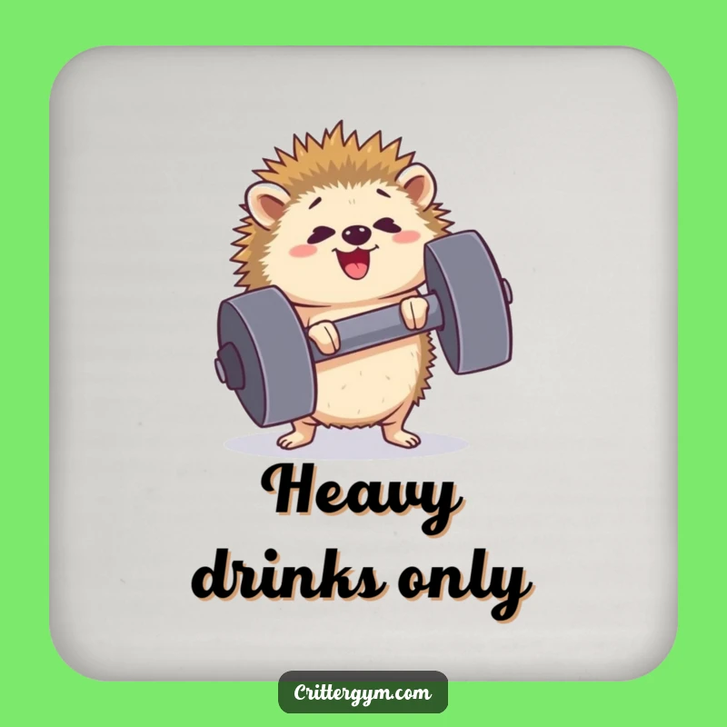 Funny Hedgehog Coaster: Protect Surfaces with Tiny Gym Strength