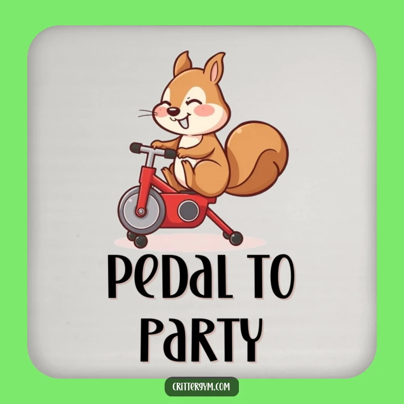 Funny Pedal Power Coaster - Hilarious Protection for Your Surfaces