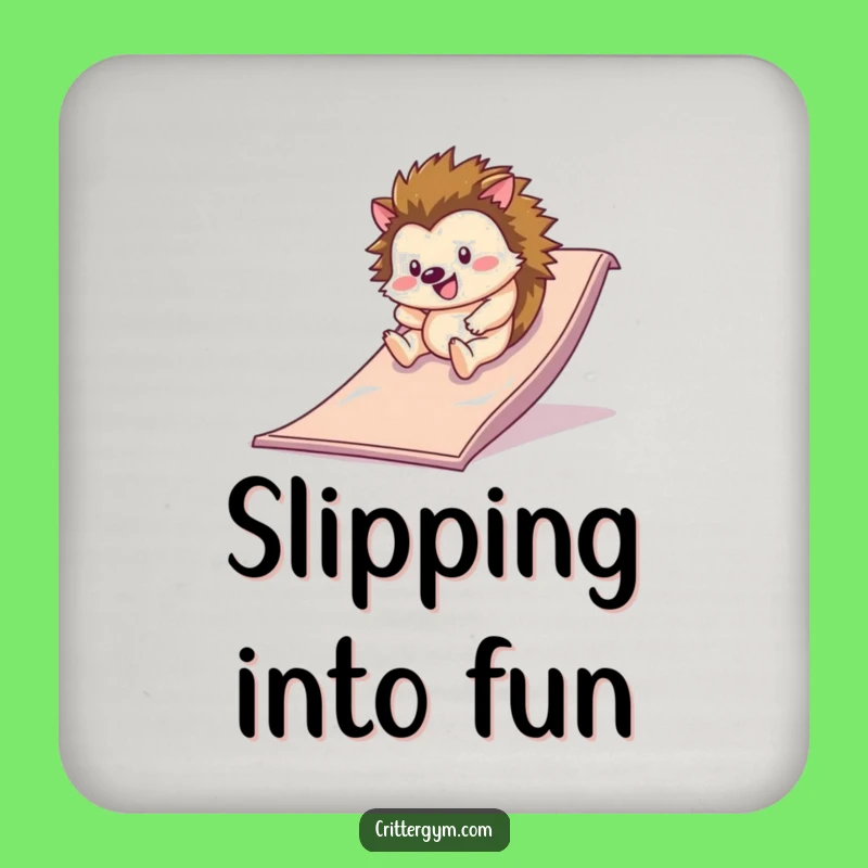 Funny Hedgehog Slide Coasters: Hilarious Protection for Your Surfaces