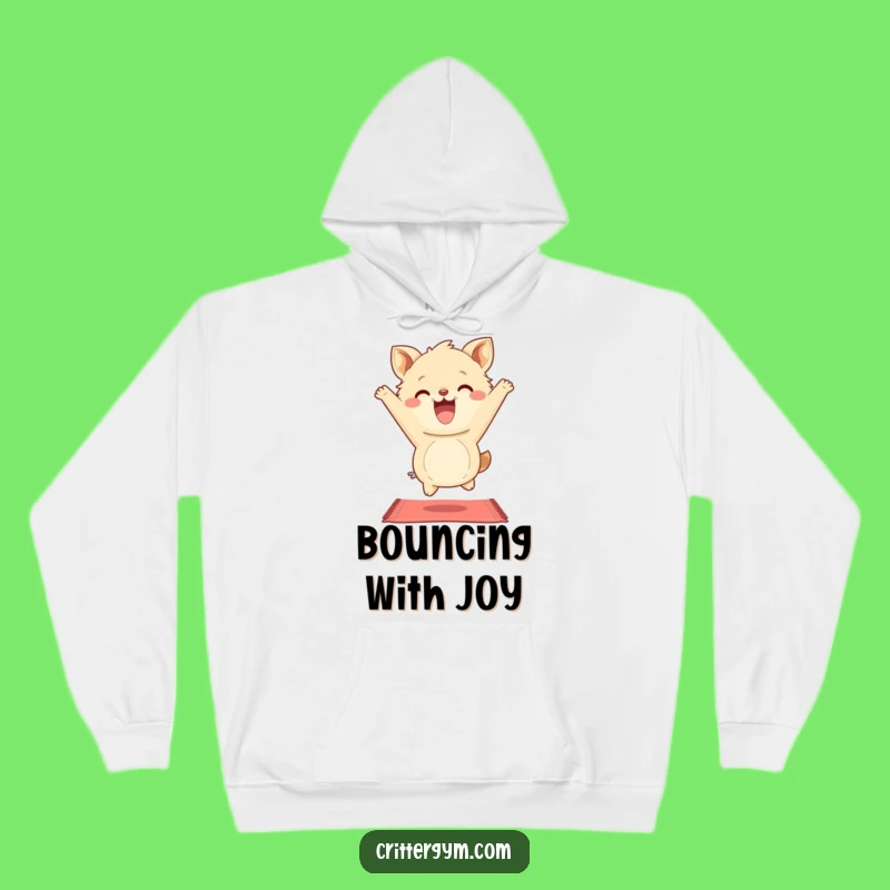Funny Cozy Hoodie: Fluffy Animal Yoga Bounce, Hilarious Relaxation Gift for Comfort