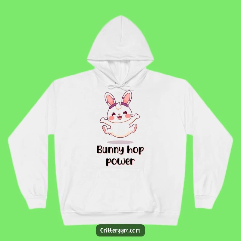 Funny Bunny Hoodie: Cozy Cartwheel Design, the Ultimate Funny Active Gift!