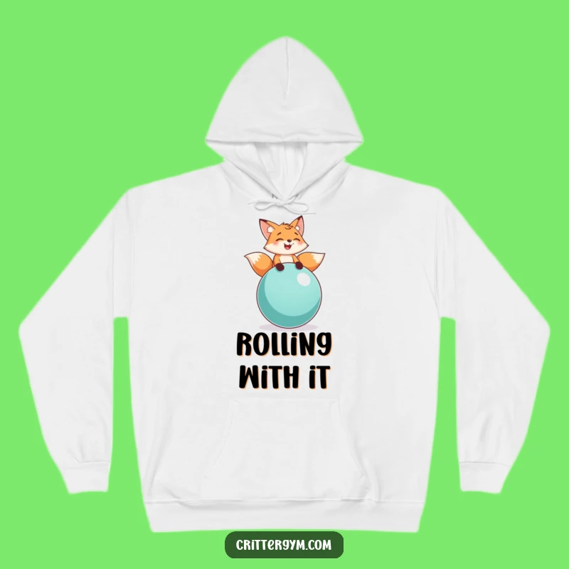 Funny Fox Balance Hoodie: Cozy Comical Style, Ultimate Funny Gift