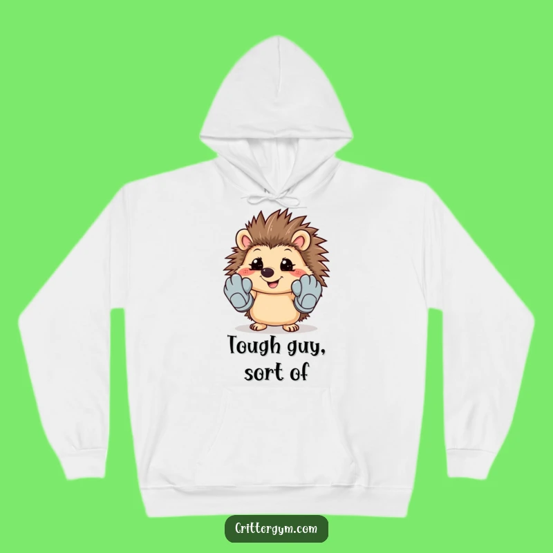 Funny Hedgehog Workout Hoodie - Cozy & Hilarious Motivation for Your Day!