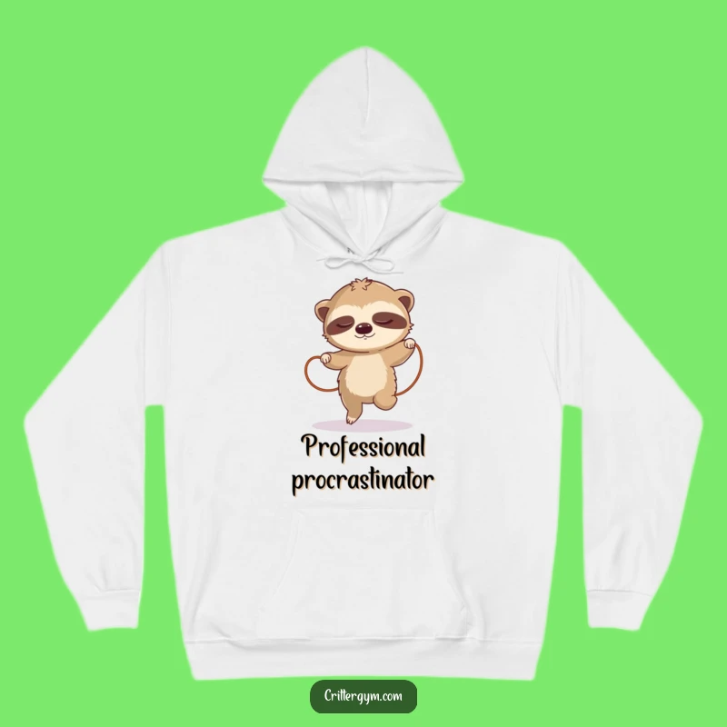 Funny Sloth Jump Rope Hoodie: Cozy and Hilarious Slow-Motion Sweatshirt for Chill Vibes