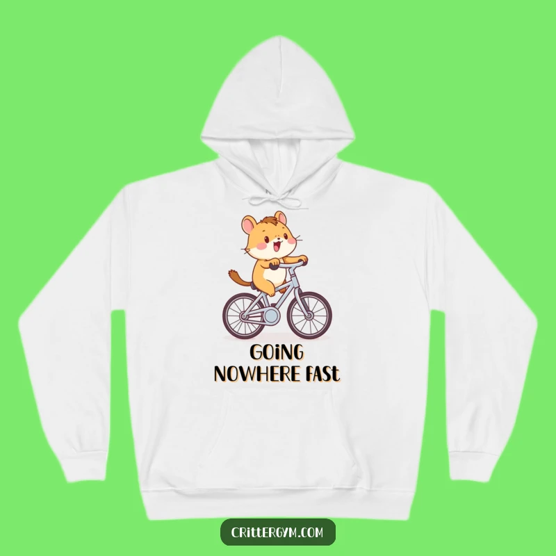 Funny Critter Cycling Hoodie: Cozy Up with Pedal-Powered Fun!