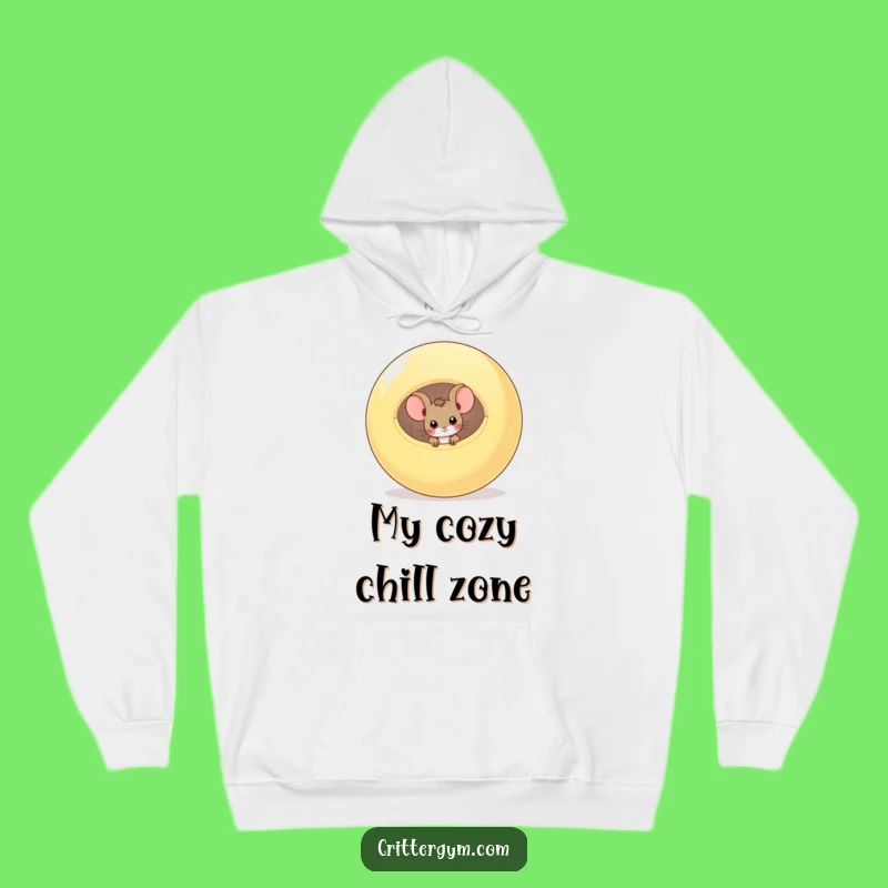 Funny Mouse Exercise Ball Hoodie: Cozy Peek-a-Boo Fun for Active Days