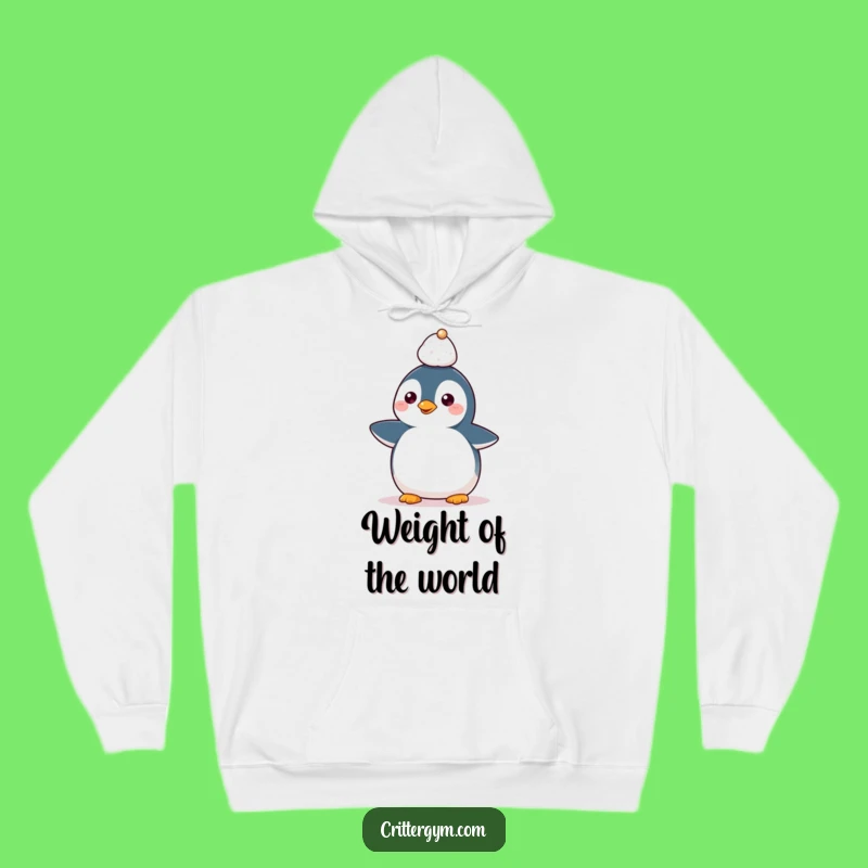 Funny Kawaii Penguin Head Weight Hoodie: Cozy & Hilarious Gift for Stayers-Up