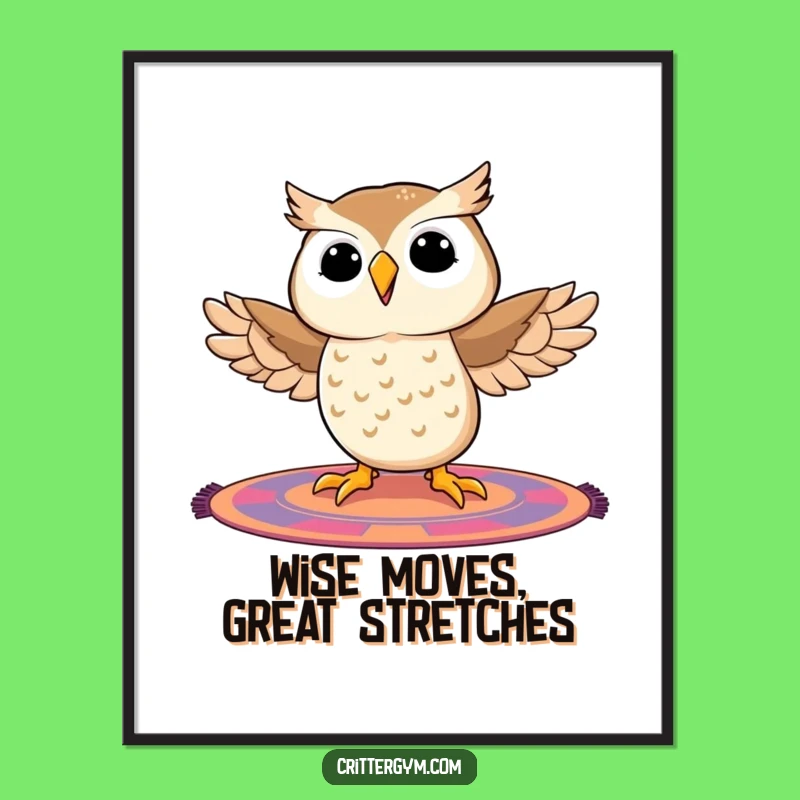 Free Printable Wall Art: Funny Owl Splits - Hilarious Downloadable Decor!