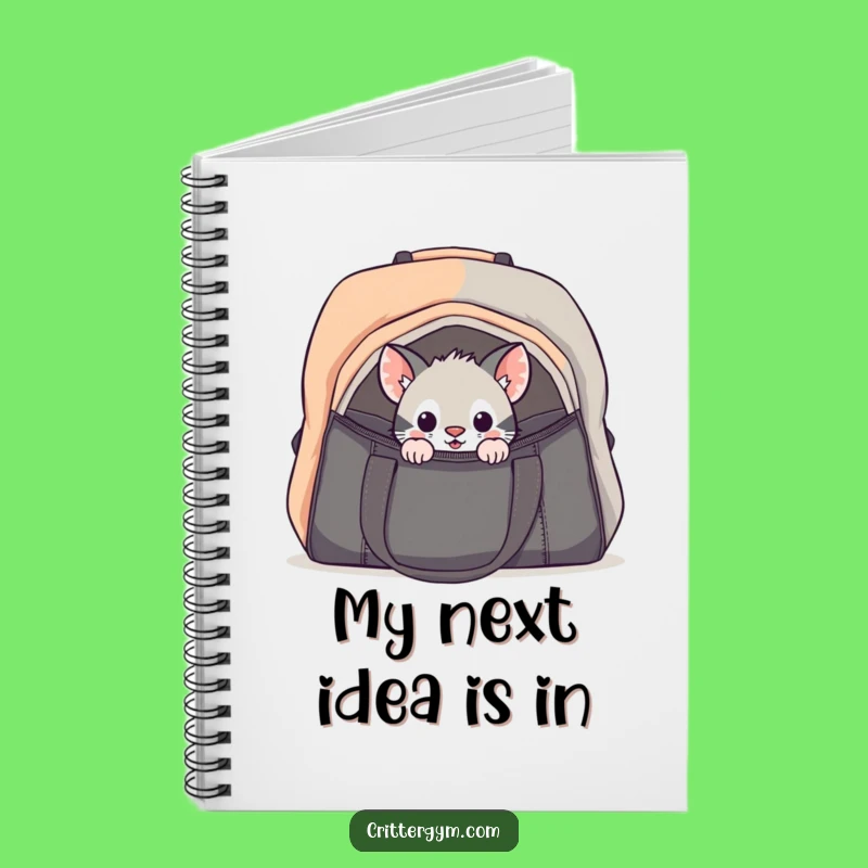 Funny Curious Critter Gym Bag Notebook: Jot Down Your Discoveries!