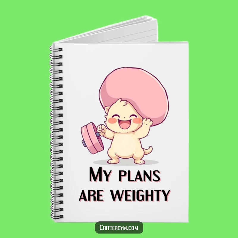 Funny Squishy Weight Lifting Notebook: Jot Down Your Strongest Ideas!