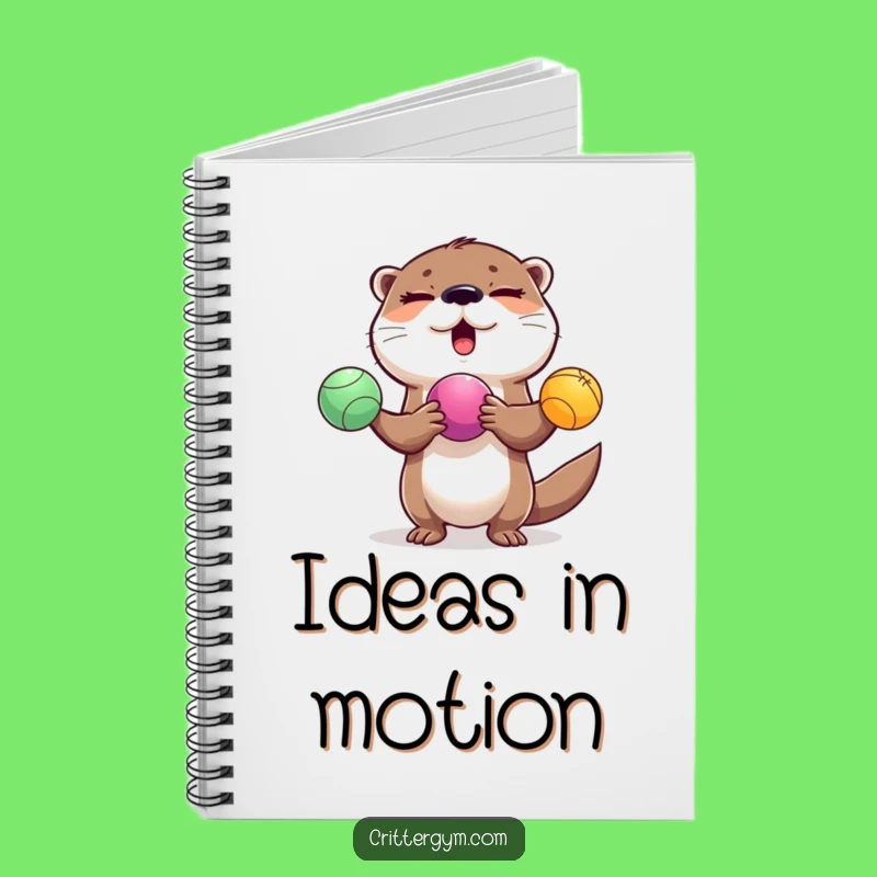 Funny Otter Juggling Notebook: Jots Down Ideas with Playful Flair