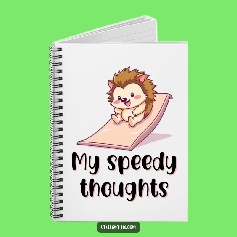 Funny Hedgehog Slide Notebook: Jot Down Ideas with Playful Flair