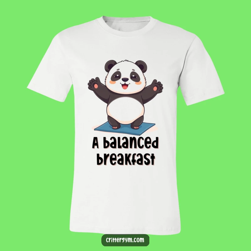 Funny Chubby Panda Yoga Headstand T-Shirt: Embrace Your Inner Yogi, Great Funny Gift