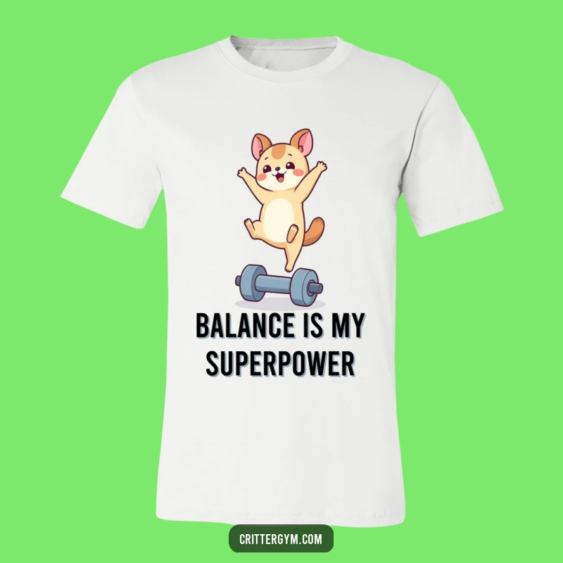 Funny Handstand Animal T-Shirt: Adorable Fitness Lover Gift for Gym Goers!