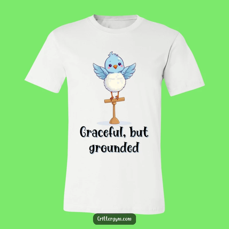Funny Blue Bird Ballet T-Shirt: Graceful Humor for Everyday Wear