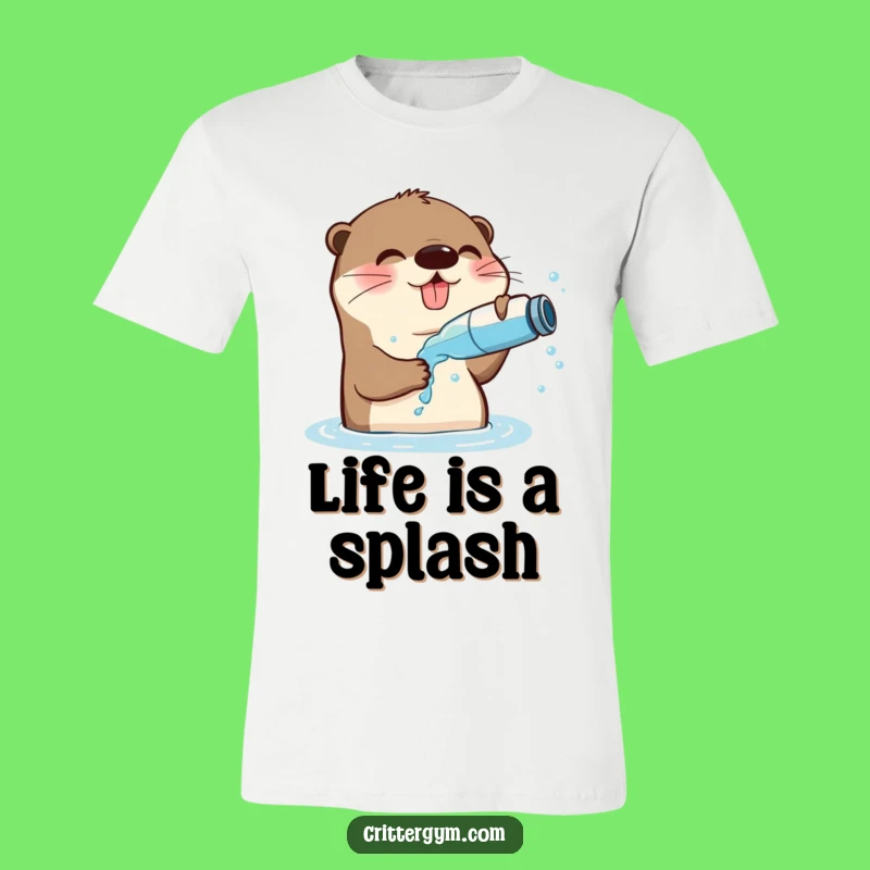 Funny Playful Otter T-Shirt: Hilarious Tee for Otter Enthusiasts & Water Lovers