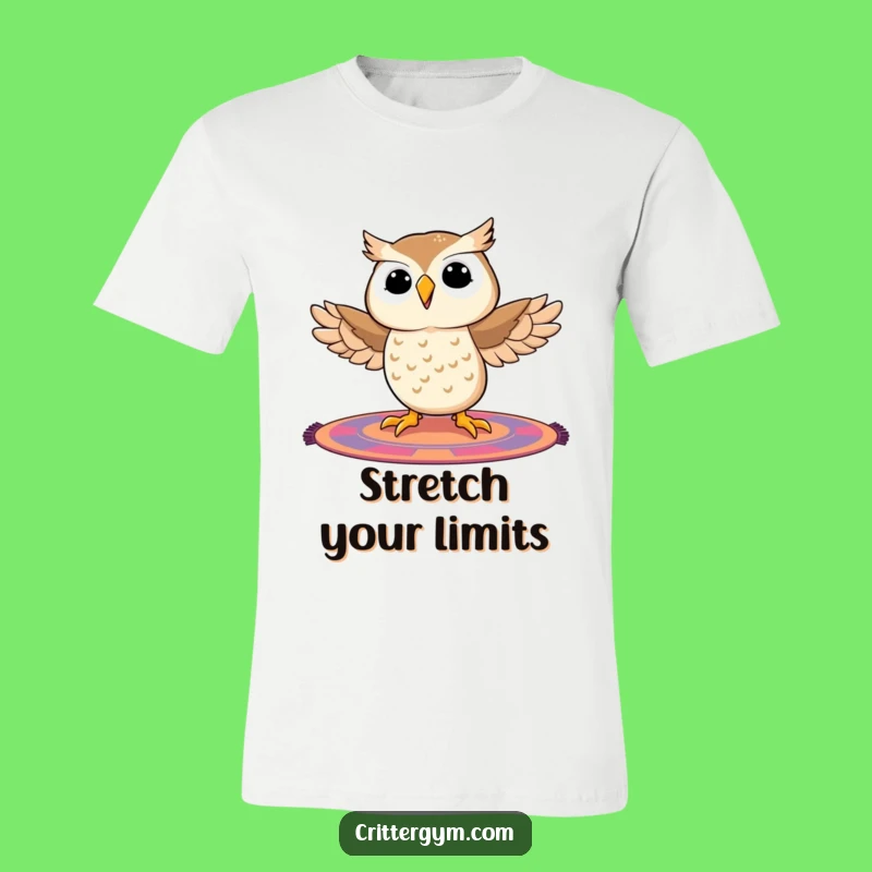 Funny Owl Splits T-Shirt: Comical Yoga Tee for Flexibility Fanatics and Hooting Jokers