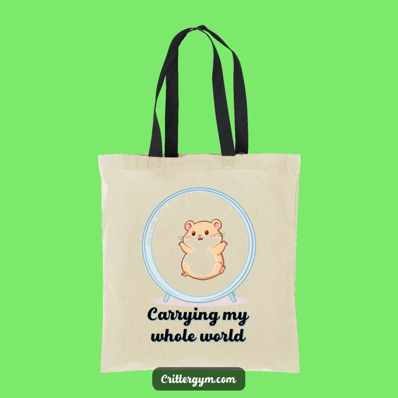 Funny Chubby Hamster Tote Bag: Chic & Hilarious Accessory for Pet Lovers