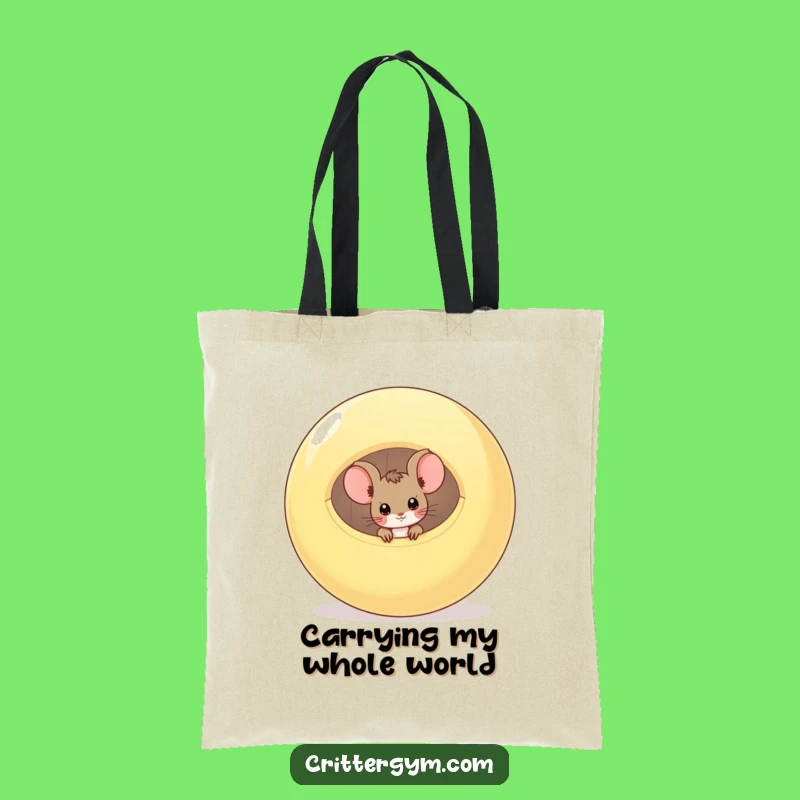 Funny Mouse Tote Bag: Carry Your Essentials with a Peek-a-Boo Surprise